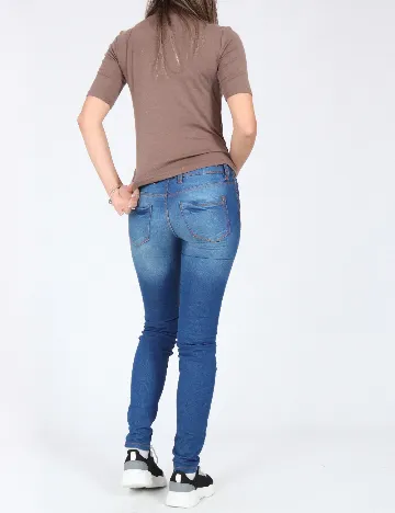 Blugi Pull&Bear, albastru Albastru