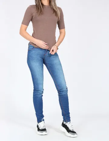 Blugi Pull&Bear, albastru Albastru