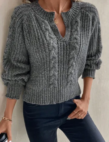 Pulover SHEIN, gri Gri