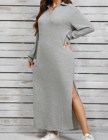 Rochie lunga SHEIN CURVE, gri