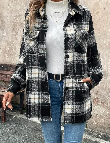 Jacheta SHEIN, alb/negru Negru