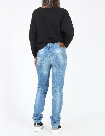 Blugi Bershka, albastru deschis Albastru