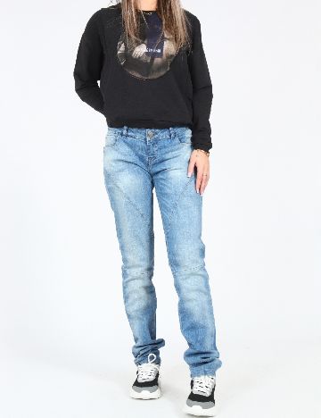 Blugi Bershka, albastru deschis