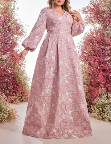 Rochie lunga SHEIN CURVE, roz