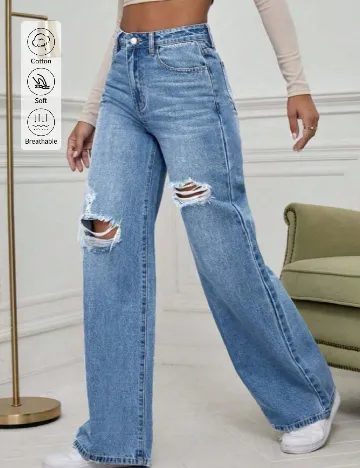 Blugi SHEIN, albastru Albastru