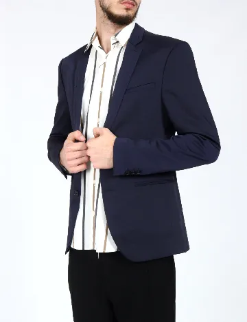 Sacou Zara, bleumarin Albastru