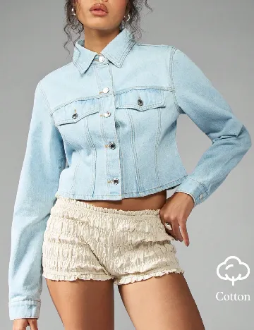 Jacheta Missguided, albastru Albastru