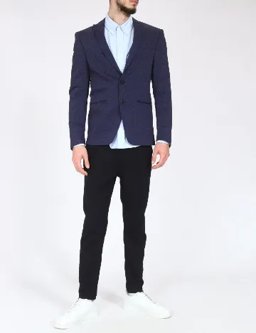 Sacou Zara, bleumarin Albastru