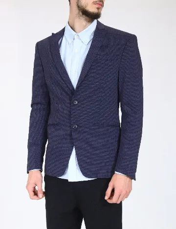 Sacou Zara, bleumarin Albastru