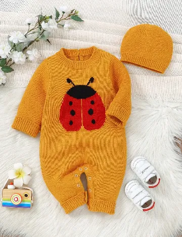 Salopeta Shein Kids, mustar Galben