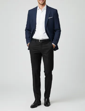 Sacou Zara, bleumarin Albastru