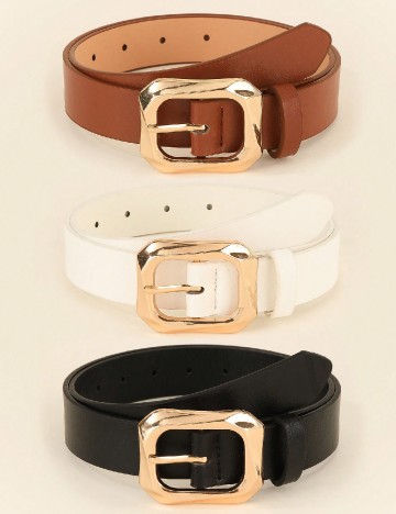 Set Curele 3 bucati SHEIN, mix culori