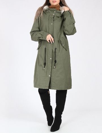 Geaca Pull&Bear, verde deschis