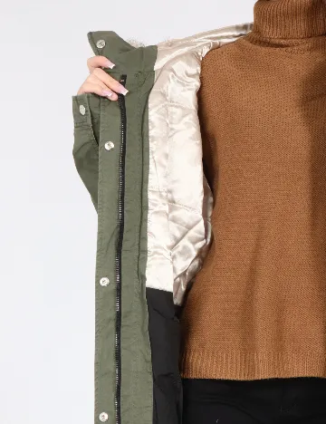 Geaca Pull&Bear, verde deschis Verde