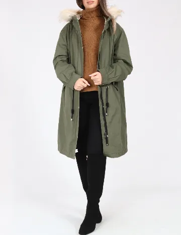 Geaca Pull&Bear, verde deschis Verde