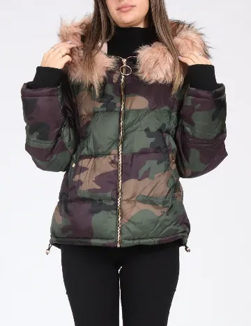 Geaca Pull&Bear, army Verde