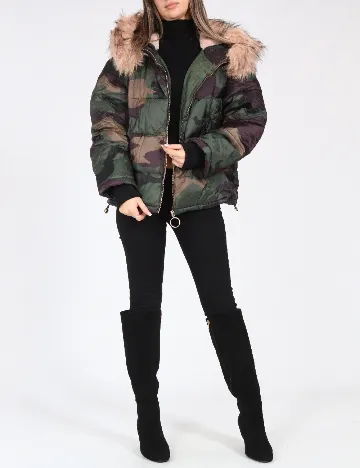 Geaca Pull&Bear, army Verde