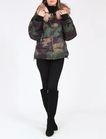 Geaca Pull&Bear, army Verde