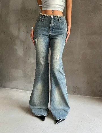 Blugi SHEIN, albastru Albastru