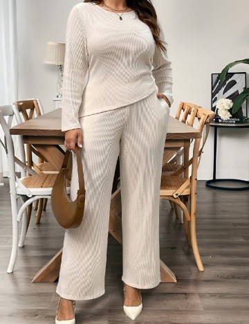 Compleu SHEIN CURVE, crem