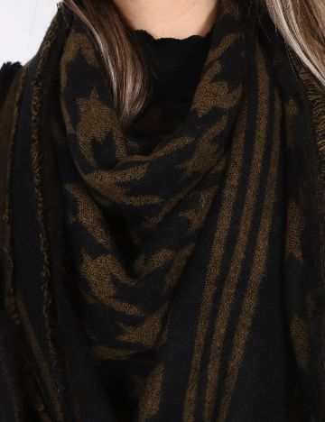 Esarfa Zara, negru/verde