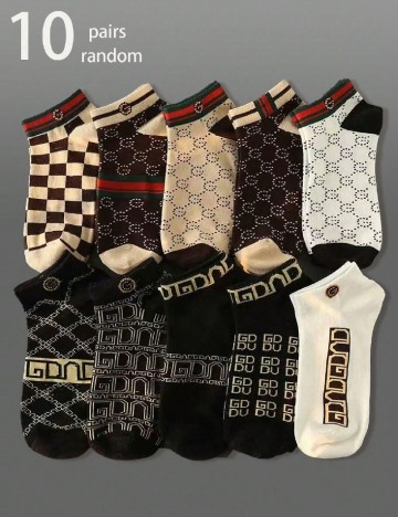 Set sosete 10 perechi SHEIN, mix culori