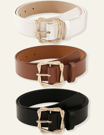 Set Curele 3 bucati SHEIN, mix culori