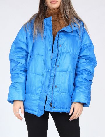 Geaca Oversize Zara, albastru