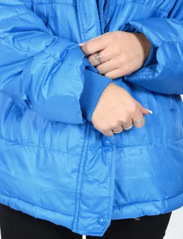 Geaca Oversize Zara, albastru Albastru