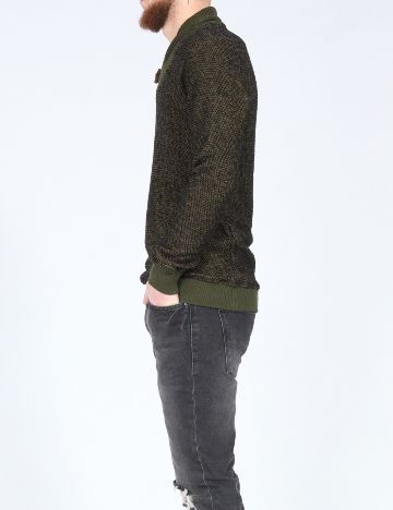 Bluza Zara, verde/negru