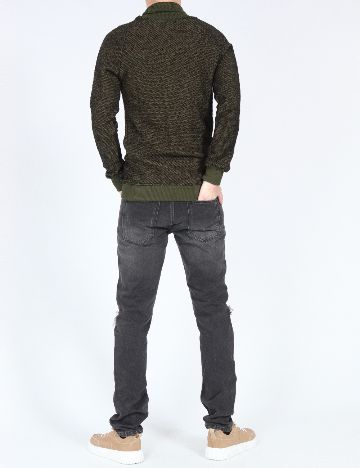 Bluza Zara, verde/negru