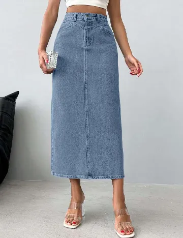 Fusta SHEIN, albastru Albastru