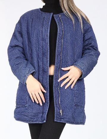 Jacheta Pull&Bear, albastru