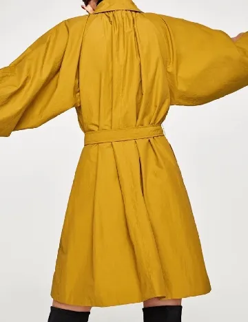 Jacheta de ploaie Zara, mustar Galben