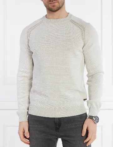 Bluza BOSS, ecru Alb