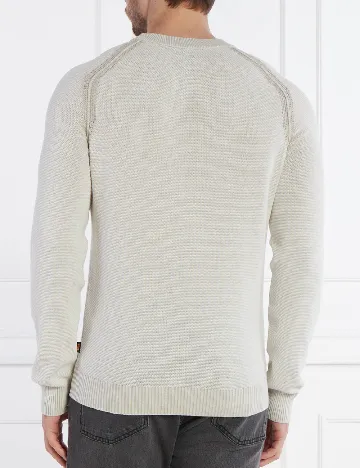 Bluza BOSS, ecru Alb