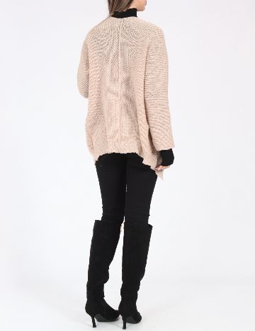 Cardigan SHEIN, maro deschis
