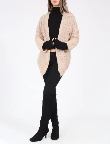 Cardigan SHEIN, maro deschis Maro