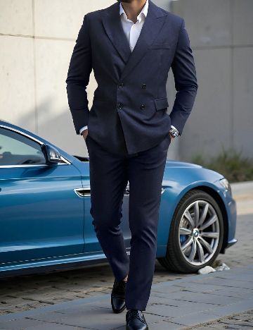 Costum SHEIN, bleumarin