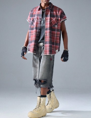 Camasa Neon Blanc, rosu