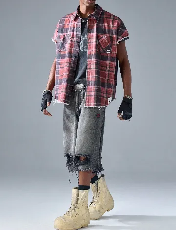 Camasa Neon Blanc, rosu Rosu