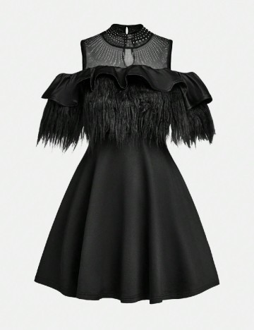 Rochie scurta Shein Kids, negru