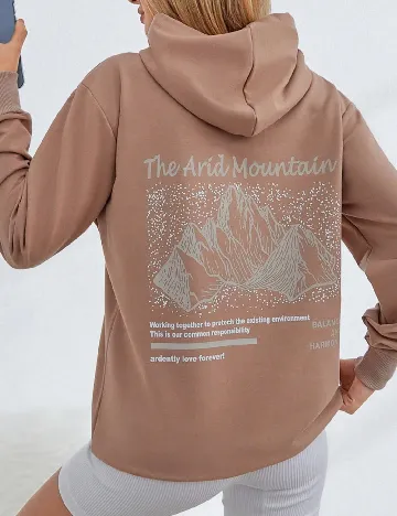 Hanorac SHEIN, maro Maro