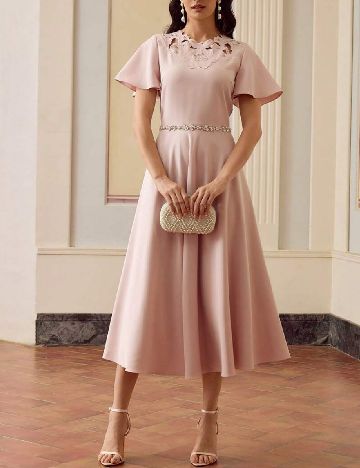 Rochie medie SHEIN, roz