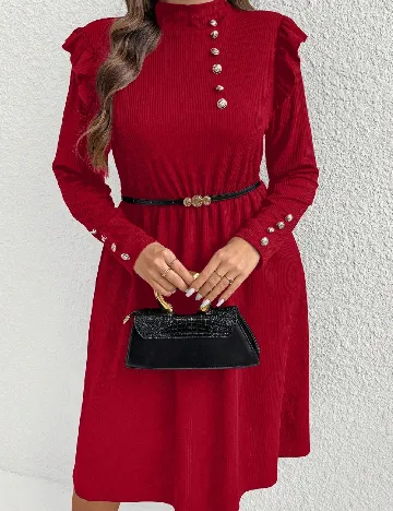 Rochie medie SHEIN CURVE, rosu Rosu