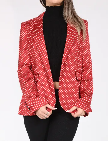 Sacou Zara, rosu Rosu