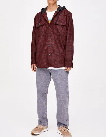 Jacheta Pull&Bear, rosu Rosu