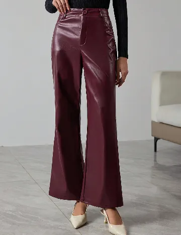 Pantaloni SHEIN, visiniu Rosu