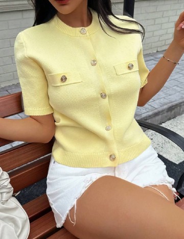 Cardigan SHEIN, galben