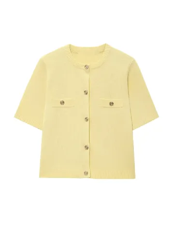 Cardigan SHEIN, galben Galben